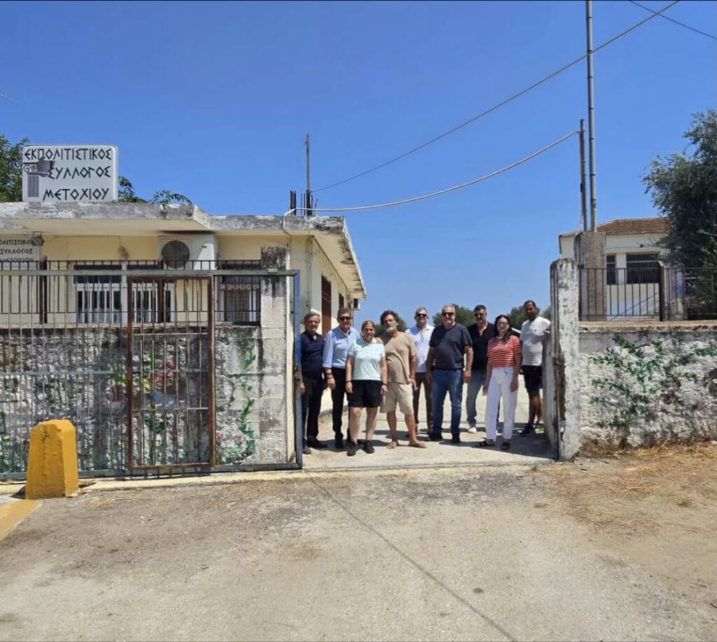 Μετόχι: Αυτοψία και επαφές Αλεξόπουλου για υποδομές, αθλητισμό και αξιοποίηση κτιρίων ΦΩΤΟ