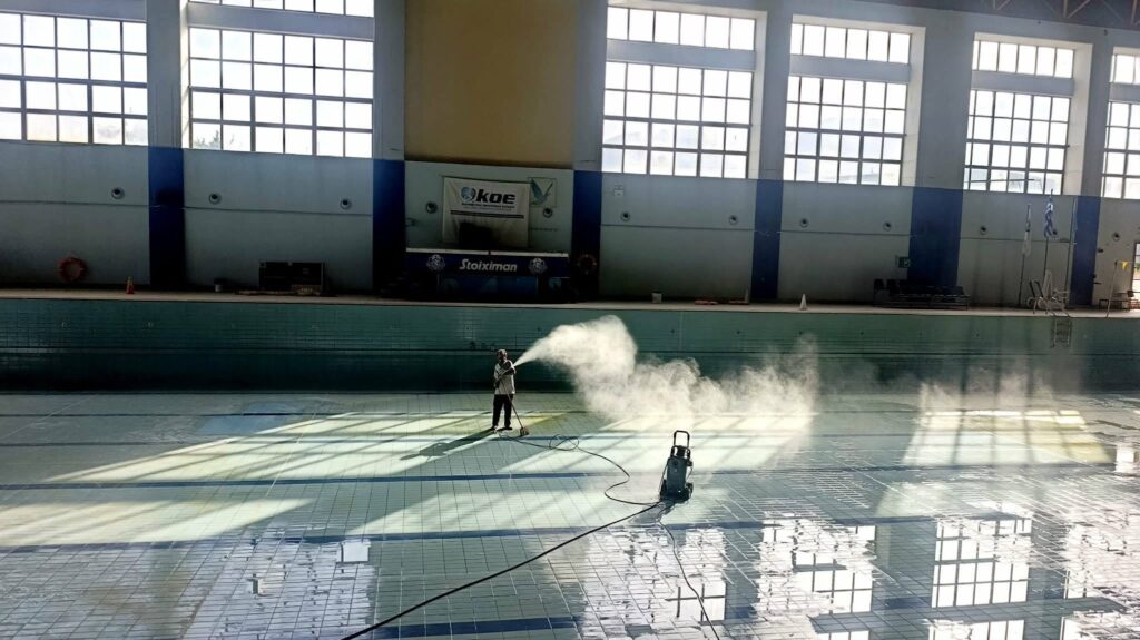 Πάτρα: Εργασίες συντήρησης στο Κολυμβητήριο «Πεπανός» ΦΩΤΟ