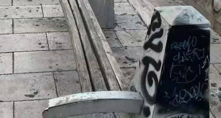 Πάτρα: Σπασμένα παγκάκια στην Πλατεία Γεωργίου προκαλούν οργή ΦΩΤΟ