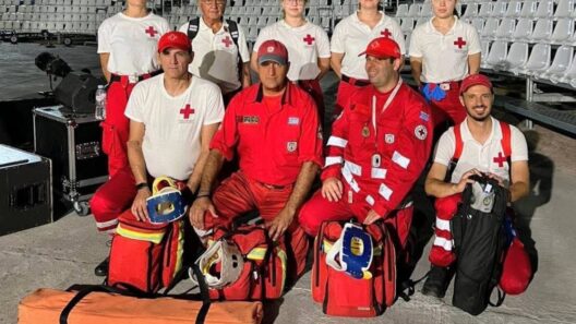 Φωτογραφία του Ελληνικού Ερυθρού Σταυρού σε παράσταση του Φεστιβά…