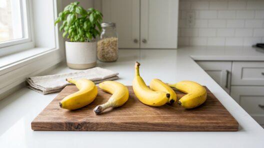 Food Hacks: Το λάθος που κάνουμε όλοι και οι μπανάνες μαυρίζουν – Η σωστή μέθοδος συντήρησης 29 Μπανάνα κομμένη πάνω σε ξύλινη σανίδα κοπής