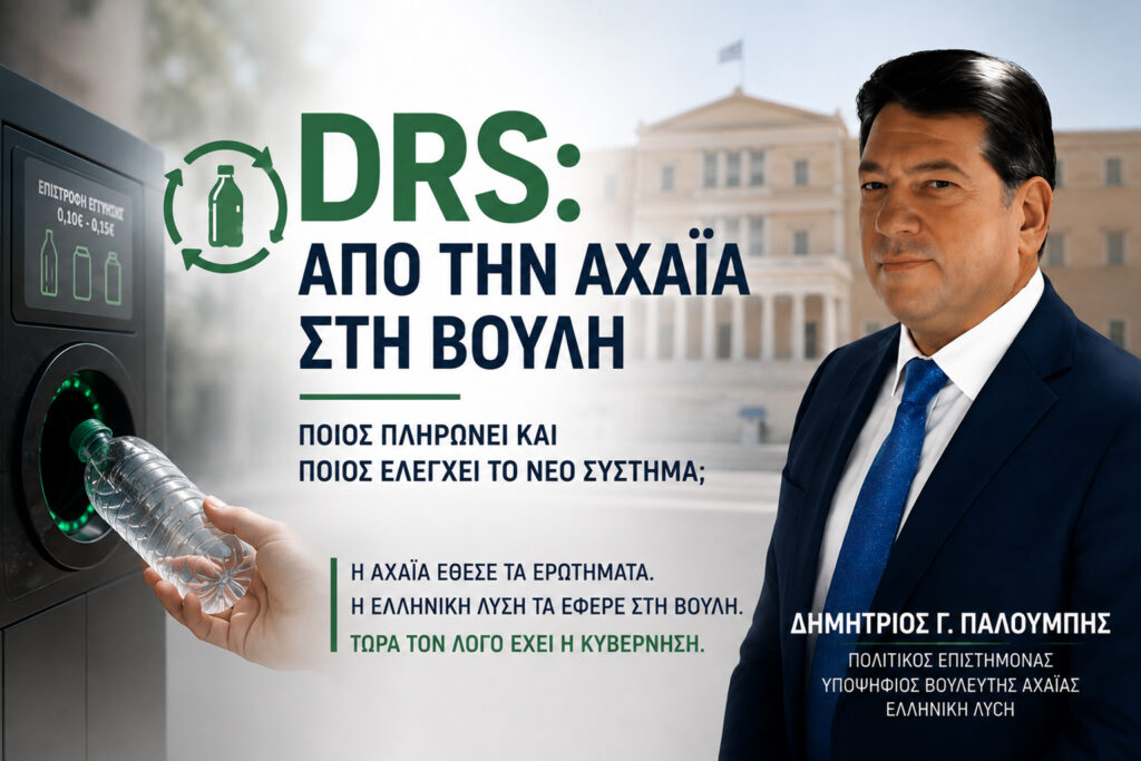 «DRS: Από την Αχαΐα στη Βουλή – Ποιος πληρώνει και ποιος ελέγχει το νέο σύστημα;» 5 «DRS: Από την Αχαΐα στη Βουλή – Ποιος πληρώνει και ποιος ελέγχει το νέο σύστημα;»