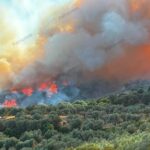 Αχαΐα: «Δύσκολη» η κατάσταση στη φωτιά κοντά στο Αίγιο - Δύο τα επικίνδυνα μέτωπα - Φόβοι να περάσουν οι φλόγες ακόμα και από ποτάμι - Η ολονύχτια μάχη στο Patrapress BINTEO-ΦΩΤΟ