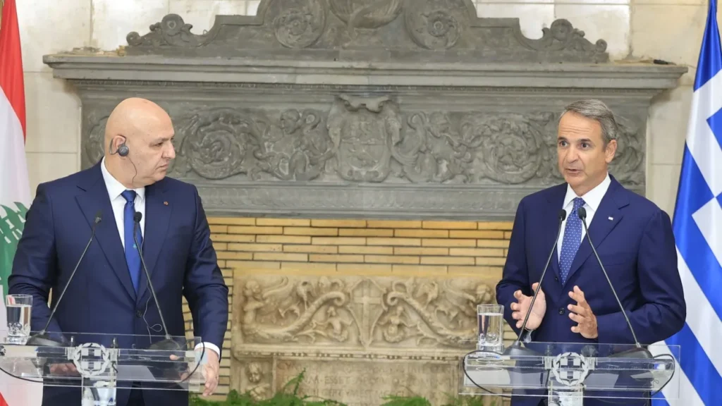 Μητσοτάκης: «Ελλάδα και Λίβανος είναι αδελφοί λαοί» – Το μήνυμα στον Ζοζέφ Αούν