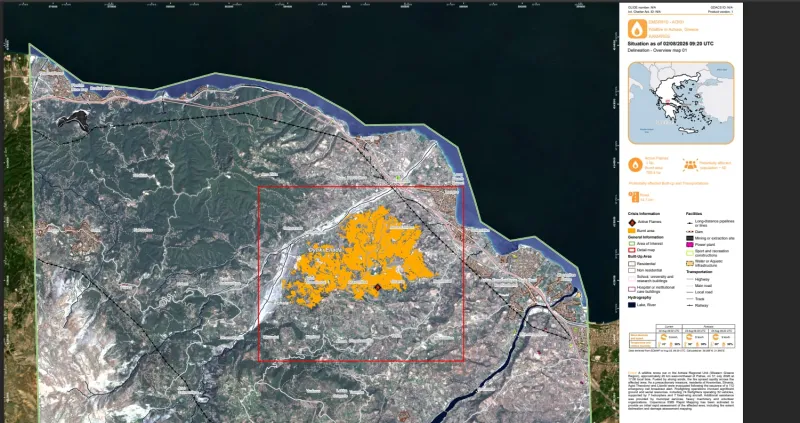 Αιγιάλεια: Στα 7.264 τα στρέμματα που κάηκαν τελικά από την πυρκαγιά - Επιβεβαίωση του Patrapress ΧΑΡΤΕΣ