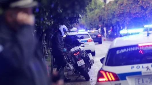 Αυτοκίνητο και αστυνομικό όχημα μετά την καταδίωξη στα Γρεβενά, όπ…