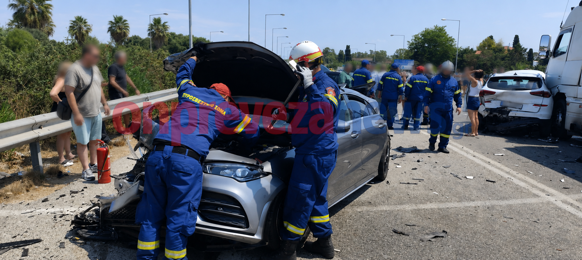 Πρέβεζα: Σύγκρουση φορτηγού με τρία αυτοκίνητα - Υπάρχουν τραυματίες ΦΩΤΟ 7 Πρέβεζα: Σύγκρουση φορτηγού με τρία αυτοκίνητα - Υπάρχουν τραυματίες ΦΩΤΟ