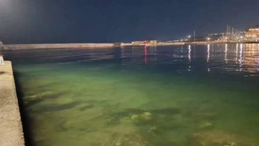 Πλημμυρισμένο δρόμοι στο Χανιά μετά τις έντονες βροχές