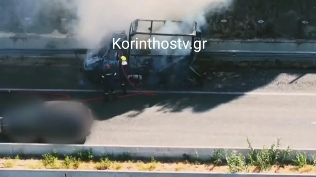 Πατρών - Κορίνθου: Φορτηγό στις φλόγες ΦΩΤΟ - ΒΙΝΤΕΟ 5 Πατρών - Κορίνθου: Φορτηγό στις φλόγες ΦΩΤΟ - ΒΙΝΤΕΟ