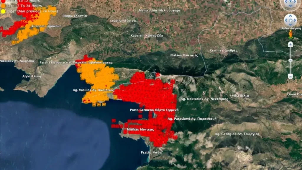 Βοιωτία: Κάηκαν πάνω από 50.000 στρ. στην πύρινη κόλαση ΦΩΤΟ