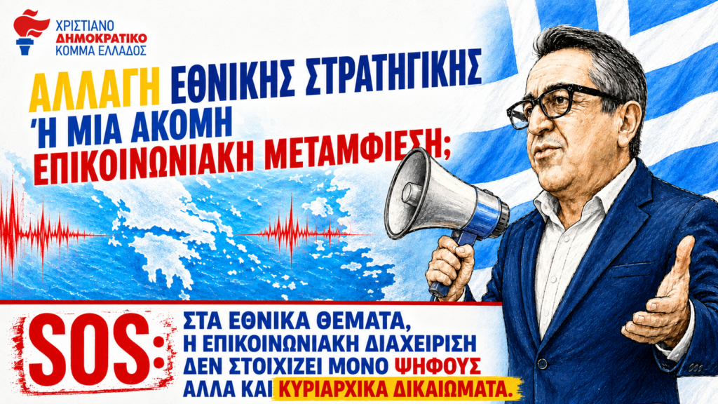 «Αλλαγή εθνικής στρατηγικής ή μία ακόμη επικοινωνιακή μεταμφίεση;»