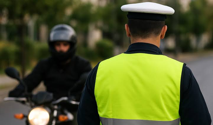 Αστυνομικοί της Τροχαίας στην Αχαΐα ελέγχουν οχήματα για μη χρέωση