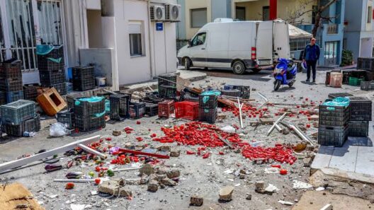 Αγυιά: Φρούτα, λαχανικά, ζουμιά, τελάρα, μπουκάλια, χαρτιά και...μύγες μετά τη Λαϊκή ΦΩΤΟ