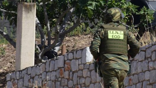 Βόμβα που βρέθηκε στην αυλή οικίας στην αρχαία Ολυμπία