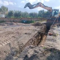 Κατασκευαστικές εργασίες αντιπλημμυρικού έργου του Υπουργείου σε…