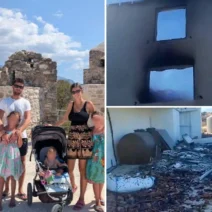 Αιγιάλεια: Οικογένεια Βρετανών που πούλησε τα πάντα για να αγοράσει σπίτι το είδε να καταστρέφεται από την φωτιά - Έγινε θέμα στην Mirror