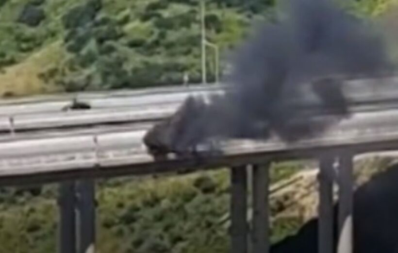 Πάτρα: Φωτιά σε όχημα στην Μεγάλη Περιμετρική