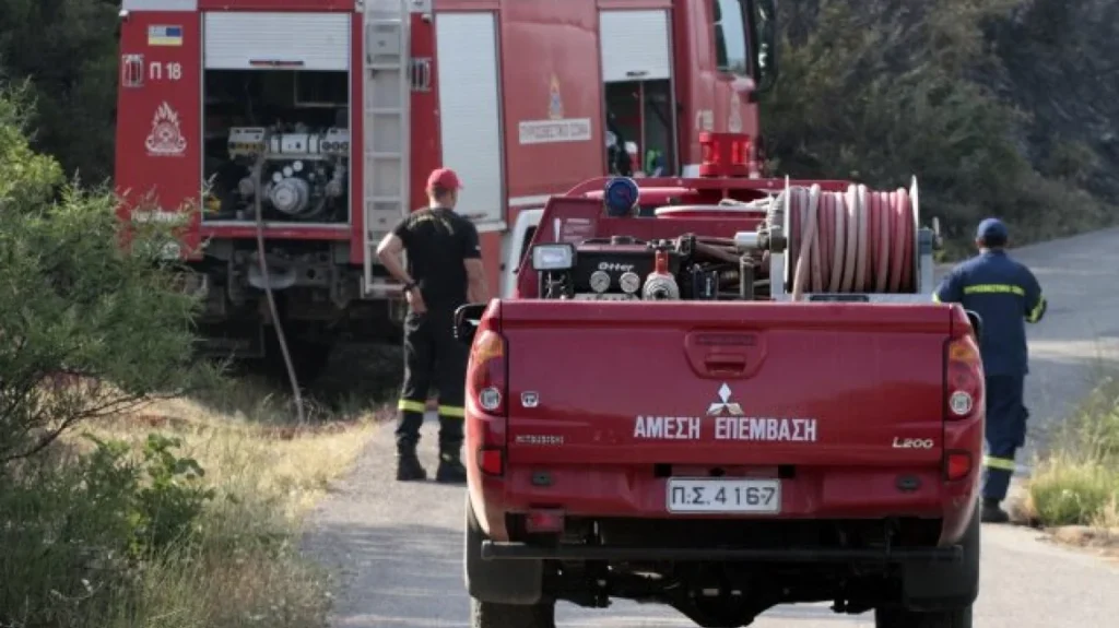 Φωτιά στην Πάστρα Κεφαλονιάς, σηκώθηκαν εναέρια μέσα
