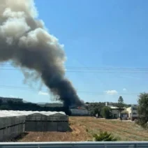 Πυρκαγιά σε θερμοκήπιο στο Ρέθυμνο 1 Πυρκαγιά σε θερμοκήπιο στο Ρέθυμνο