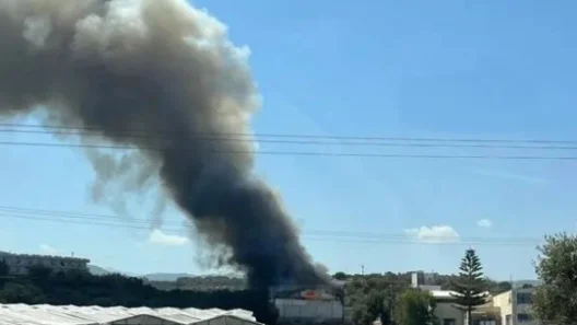 Πυρκαγιά σε θερμοκήπιο στο Ρέθυμνο