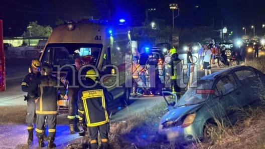 Τροχαίο ατύχημα στην Εθνική Οδό