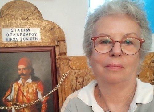 Προσωπογραφία του οπλαρχηγού του 1821 Νικολάου Σολιώτη στο Σόλο Ακράτας ΦΩΤΟ