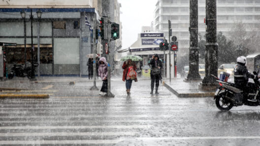 Καρτέλα καιρού για την Αχαΐα με πτώση θερμοκρασίας και βροχοπτώσεις