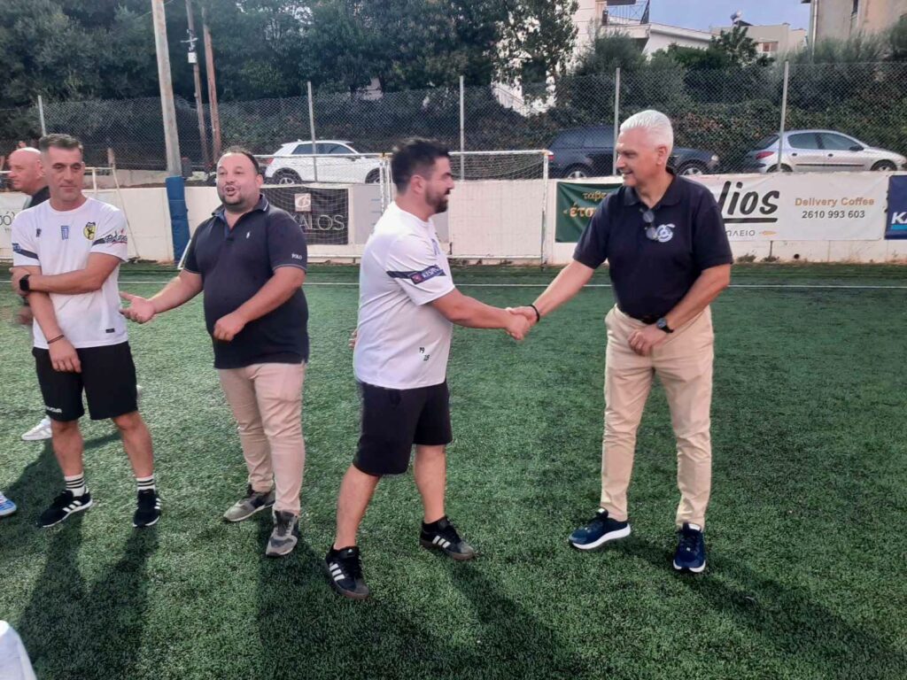 Ο Φωκίων Ζαΐμης στον Αετό Ρίου με ευχές για καλή αθλητική σεζόν ΦΩΤΟ