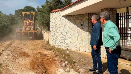 Κατασκευή τσιμεντοστρώματος σε δρόμο στο Καλαμάκι, ολοκληρωμένο μ…