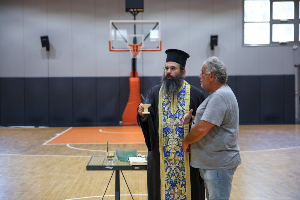 Ο καθιερωμένος αγιασμός για την ομάδα του Προμηθέα ΦΩΤΟ