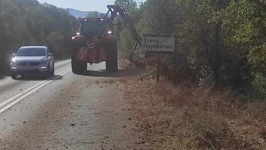 Αχαΐα: Συνεχίζει η Πολιτική Προστασία τους καθαρισμούς κοντά στην Αρκαδία ΦΩΤΟ