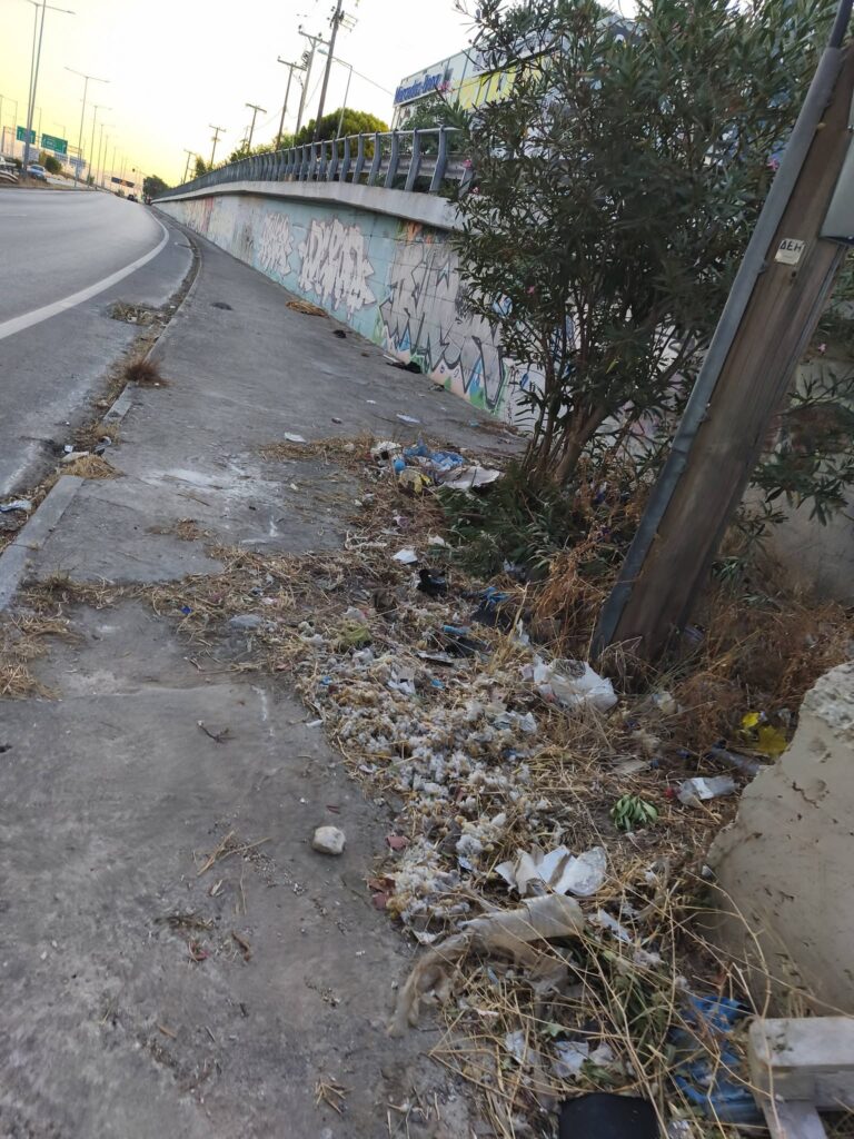 Μποζαΐτικα: Σκουπίδια και εγκατάλειψη στον χώρο κάτω από τις γέφυρες ΦΩΤΟ