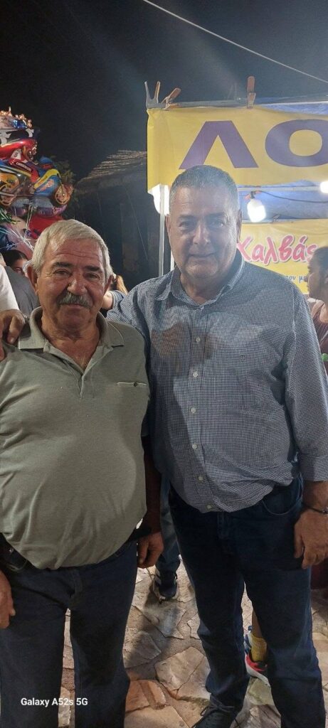 Ο Τάκης Αντωνόπουλος στην Αγροτική Έκθεση Χαλανδρίτσας ΦΩΤΟ