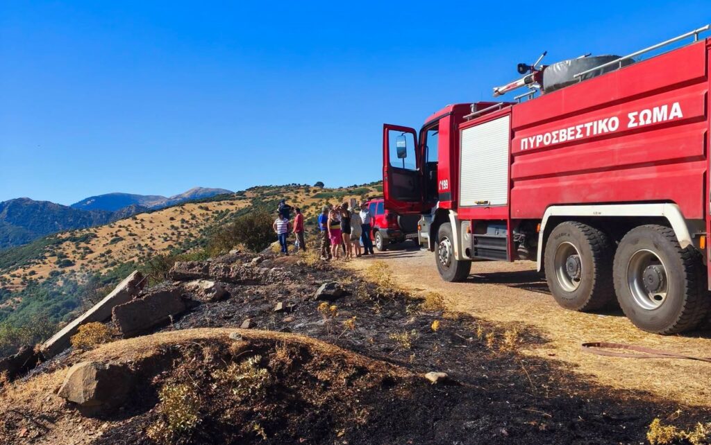 Φωτογραφία δασικής πυρκαγιάς στη Μουρική, Καλάβρυτα
