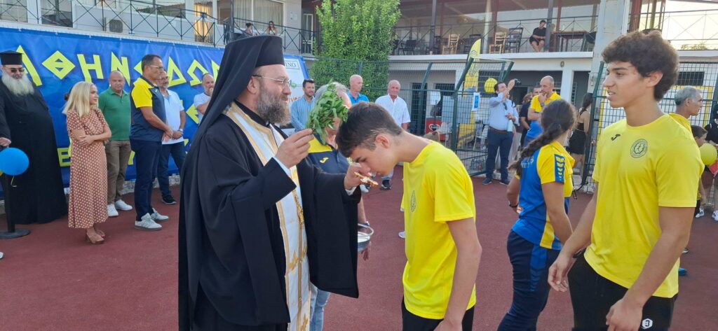 Ο αγιασμός του Αθλητικού Συλλόγου «Αθηνόδωρος ο Αιγιεύς» ΦΩΤΟ