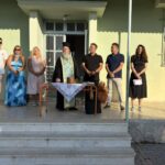 Η τελετή του αγιασμού στο σχολείο Λιμνοχωρίου ΦΩΤΟ