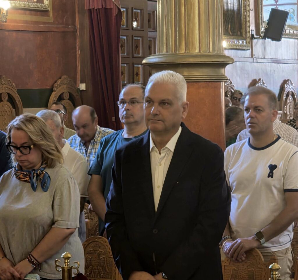 Ο Φωκίων Ζαΐμης στο μνημόσυνο για τον Ιωάννη Καποδίστρια στον Αγιο Νικόλαο ΦΩΤΟ