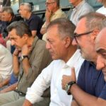 Ο Ανδρέας Κατσανιώτης με τον Υπουργό Αθλητισμού Γιάννη Βρούτση στα Προσφυγικά