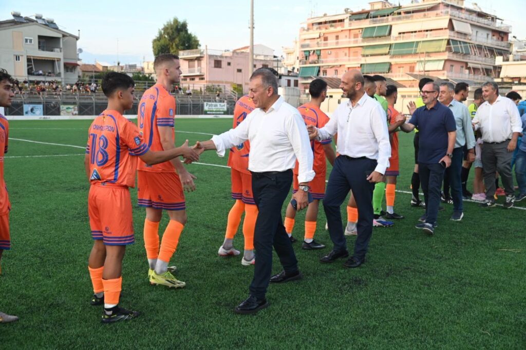 Πάτρα: Στα Προσφυγικά ο υπουργός Αθλητισμού Γ. Βρούτσης για τα εγκαίνια της νέας κερκίδας του γηπέδου ΒΙΝΤΕΟ-ΦΩΤΟ