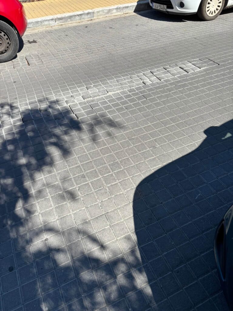 Πάτρα: Κακοτεχνίες και φθορές στα νέα έργα της Μαιζώνος και της Πλατείας Αγίου Γεωργίου ΦΩΤΟ