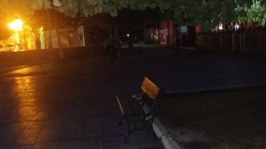 Σκηνή από τη πλατεία Παπαγιαννουπόλου στην Κάτω Αχαΐα
