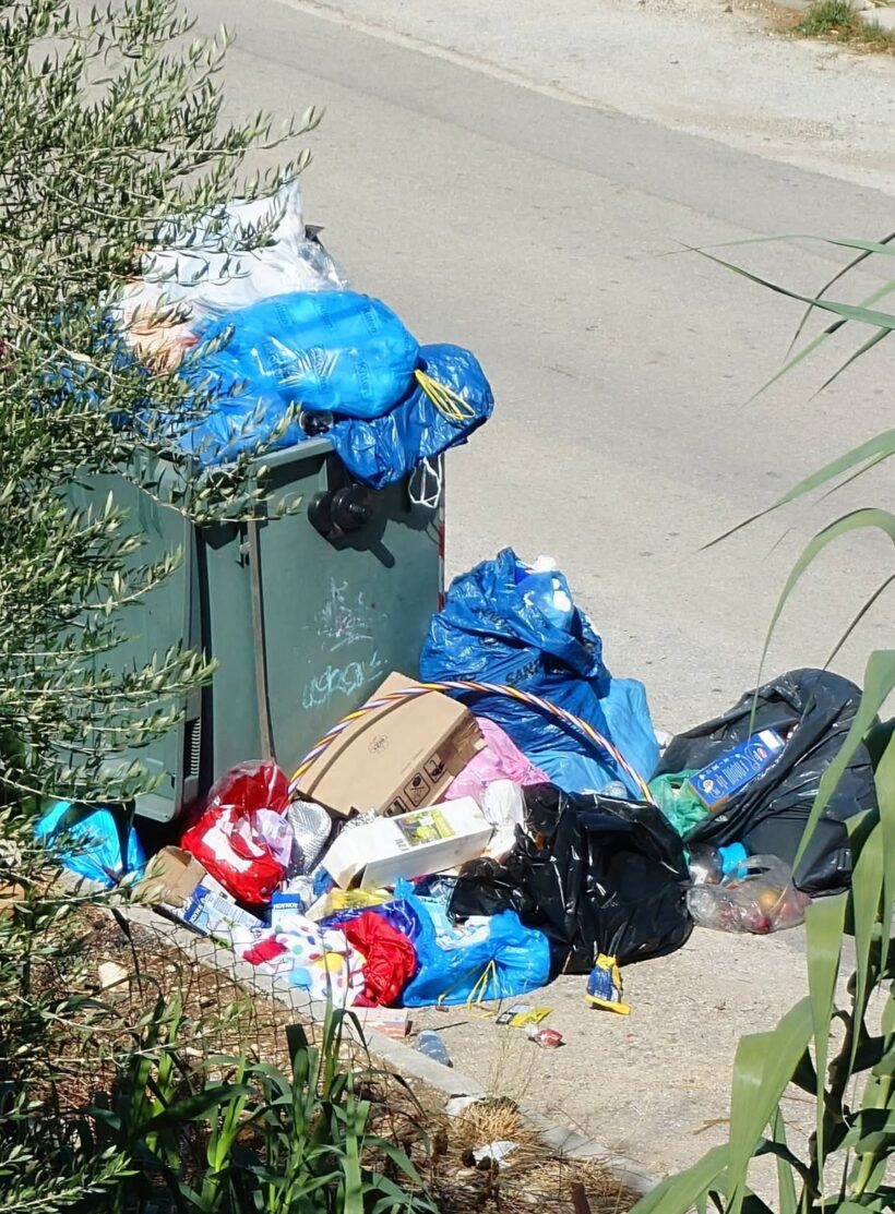 Ζαρουχλέικα: Ξεχειλίζουν οι κάδοι δίπλα σε σχολείο και Κέντρο Υγείας ΦΩΤΟ 4 Ζαρουχλέικα: Ξεχειλίζουν οι κάδοι δίπλα σε σχολείο και Κέντρο Υγείας ΦΩΤΟ