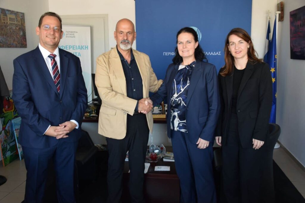 Πάτρα: Η Πρέσβης της Ελβετίας στην Περιφέρεια για συνεργασίες ΦΩΤΟ