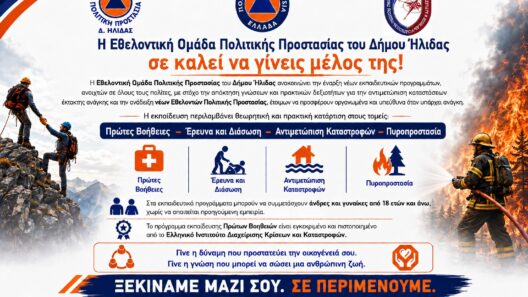 Ήλιδα: Ξεκίνησαν οι εγγραφές στην Εθελοντική Ομάδα Πολιτικής Προστασίας