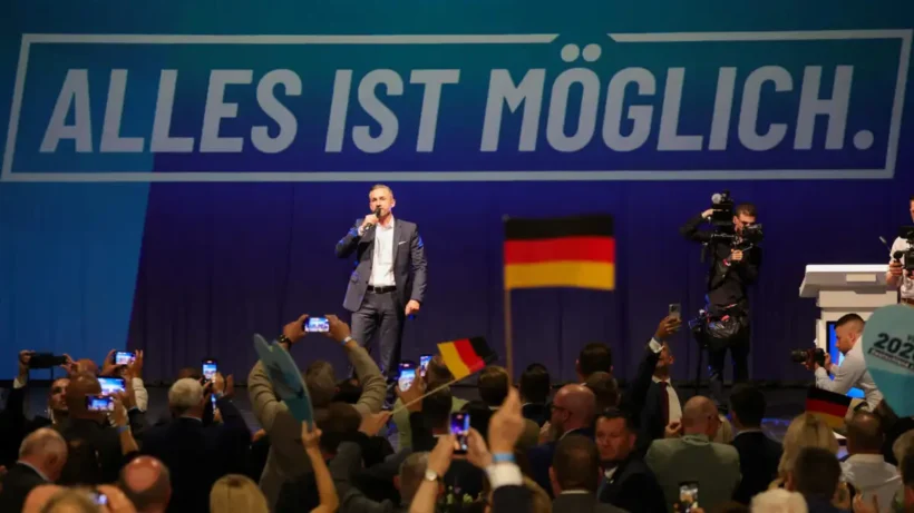 Οπαδοί του ακροδεξιού AfD πανηγυρίζουν για την εκλογική τους επιτυχ…