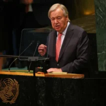Γκουτέρες: Μόνη λύση των δύο κρατών Ισραήλ και Παλαιστίνης 2 Ο Αντόνιο Γκουτέρης, Γενικός Γραμματέας του ΟΗΕ, σε συνέντευξη