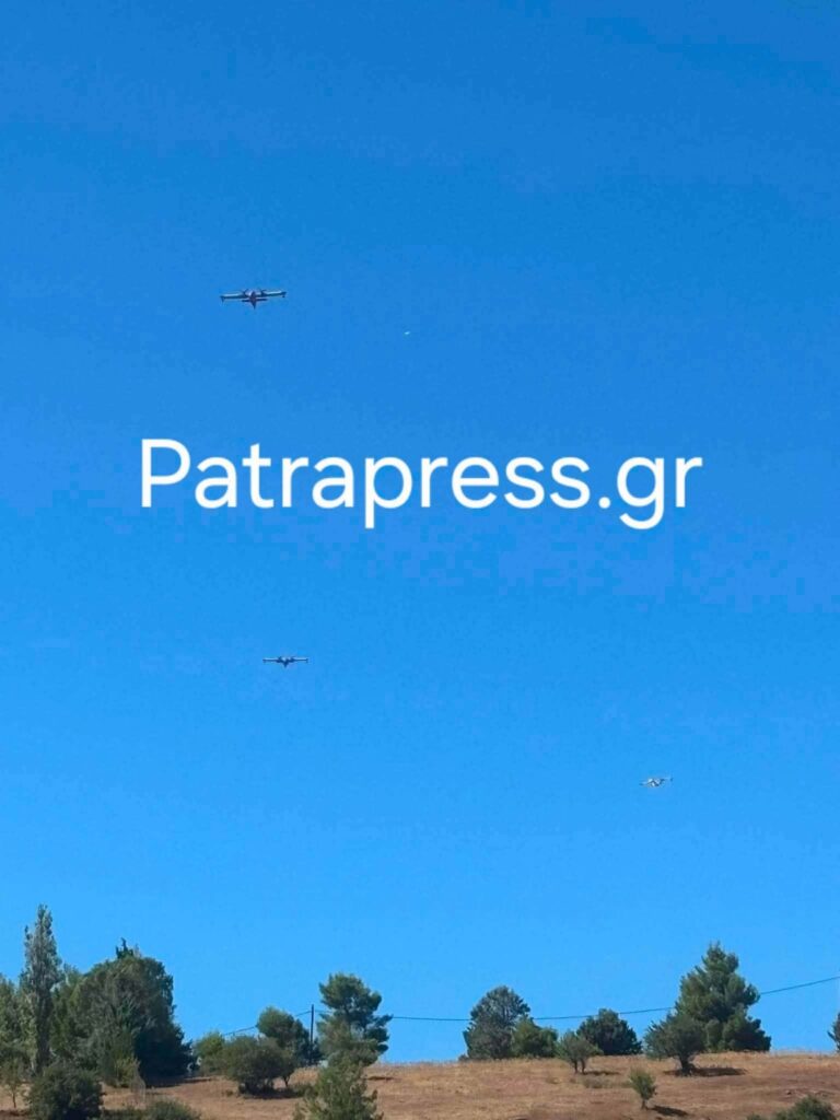 Αχαΐα: Φωτιά στους Πετσάκους Καλαβρύτων - Επιχειρούν 7 αεροσκάφη ΦΩΤΟ
