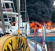 Σύβοτα: Πυρκαγιά με τραυματία σε πλοίο 2 Πυρ σε πλοίο με τραυματία στο κατάστρωμα