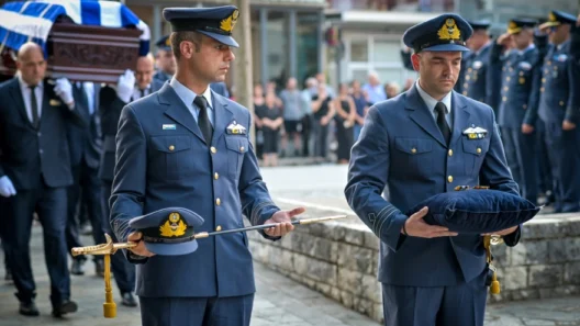 Γιάννενα: Θρήνος στο τελευταίο αντίο στον σμηναγό Δημήτριο Πέτρου που σκοτώθηκε στην Τανάγρα ΦΩΤΟ