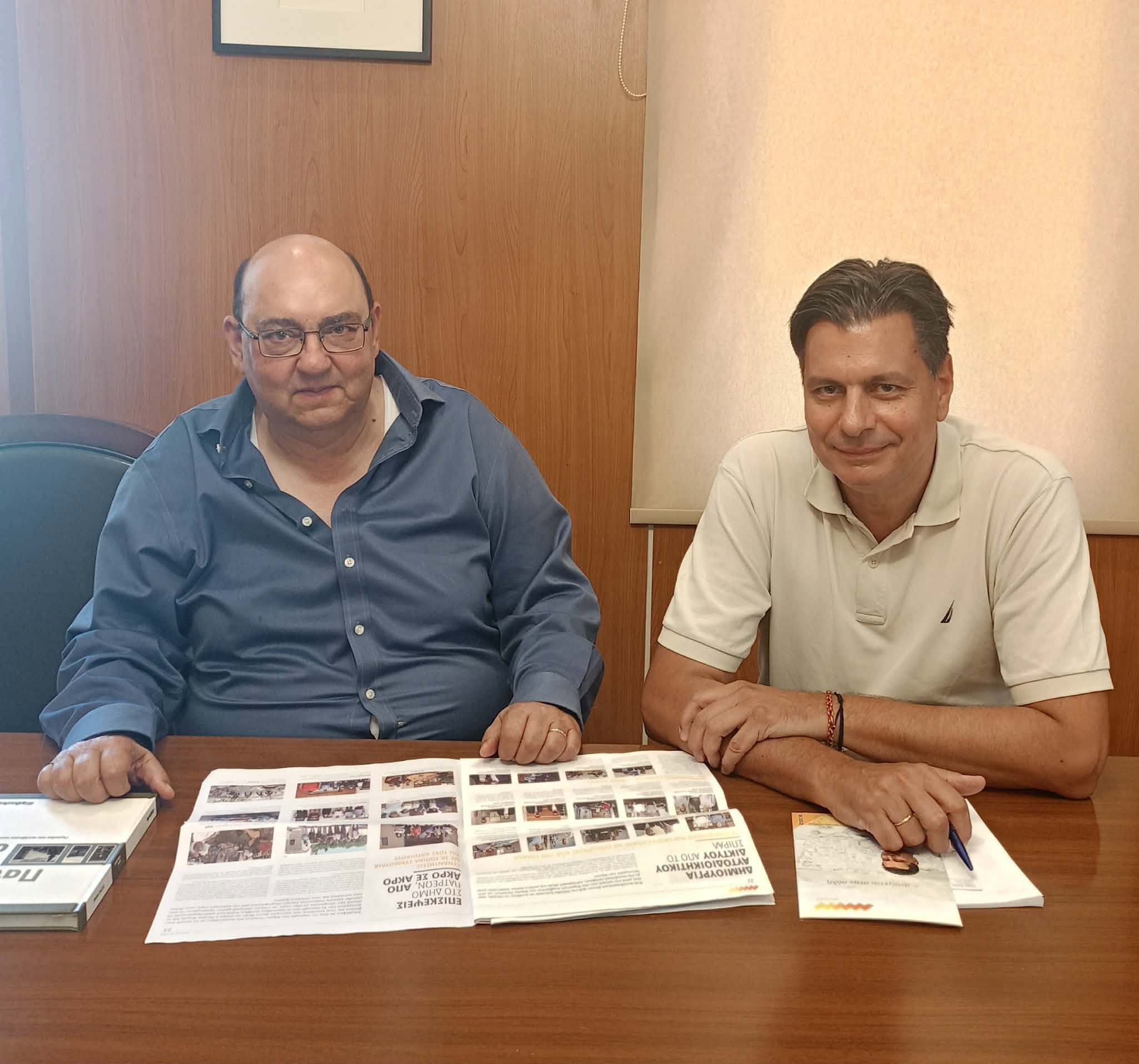 Συνάντηση Ψωμά με τον Δήμαρχο Δυτικής Λέσβου στην Καλλονή
